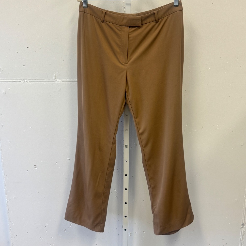 Brooks Brothers 346 Caroline Fit Wool Dress Pants Camel Brown Women's 12‎ Career